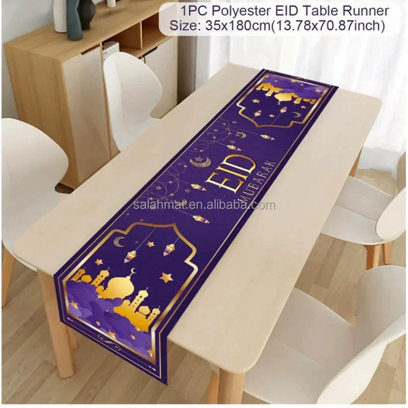 Multiple colors Tablecloth Dinner Table Linen Islamic Party Supplies Ramadan Kareem Ramadan Decoration For Home Nordic style