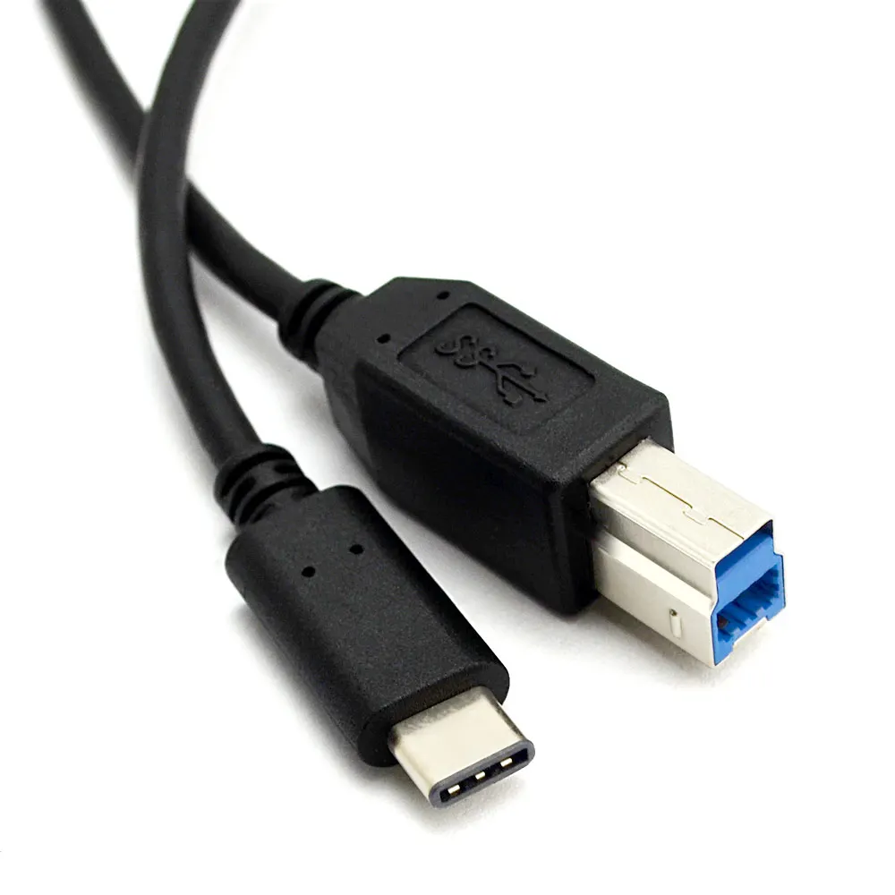 USB Data Sync Printer Cable Factory OEM 3.0 USB Type C to USB Type B Printer Cable Support OTG For Computer/Printer