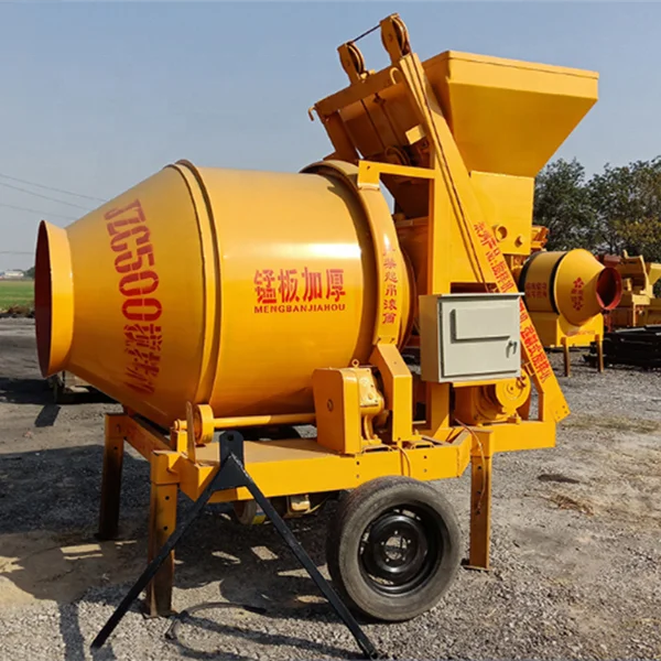 Jzc350 Portable Drum Concrete Mixer JZC500 Mobile Concrete Mixer with Pump Fixed Ready Mixed Cement Mixer