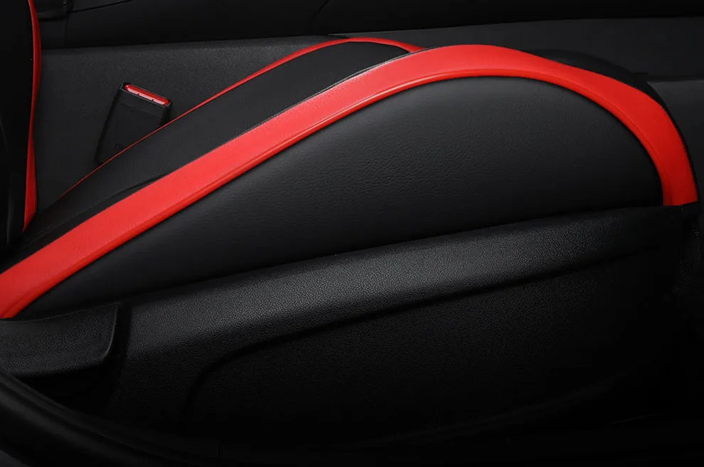 Sports Style  PU Leather Car Seat Covers Full Set Protector for Hyundai Elantra 2017-2024