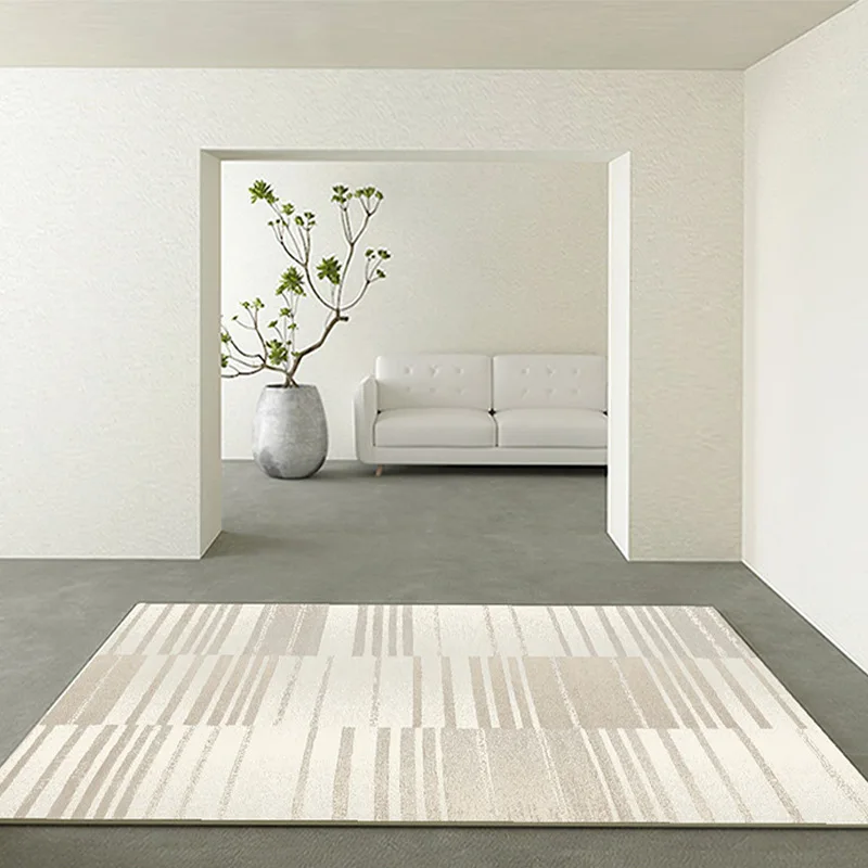 White fluffy rug living room carpet  soft and comfortable microfiber shaggy velvet carpets bedroom large size rugs