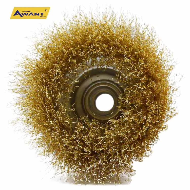 Cup Brush Wire Steel Cup Wheel 100 mm 4 inch M14 Knotted Crimped for Paint Rust Metal With Nut Hex