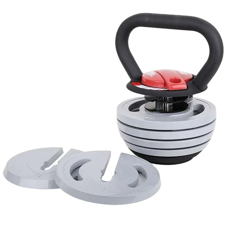 Лидер продаж на Alibaba, домашняя тяжелая атлетика и потеря веса, удобный захват, регулируемый гимнастический звонок на 18 кг