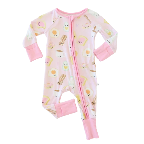 Bamboo Pajamas Kids One Piece Pajamas 95%bamboo 5%spandex Baby Footless Zipper Romper