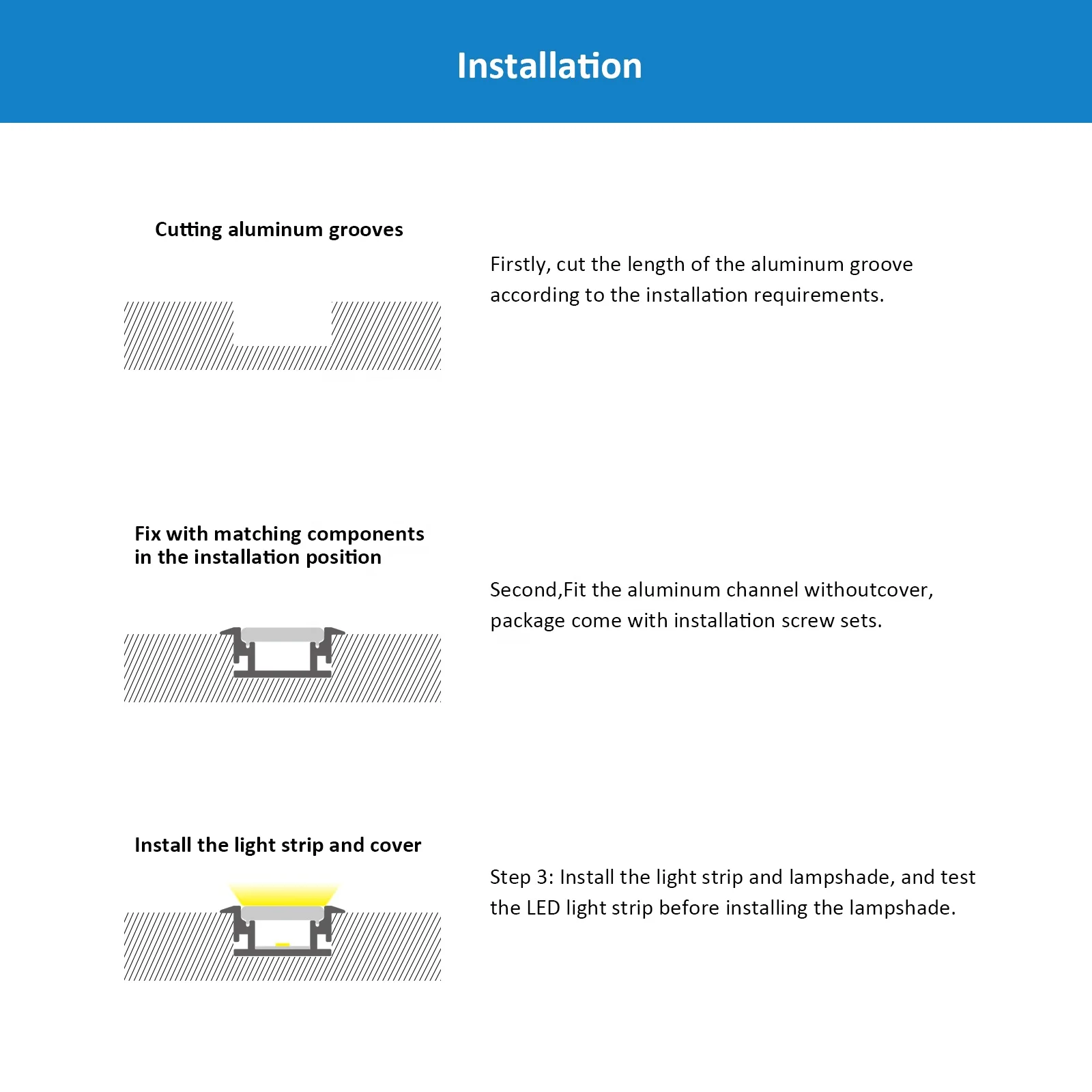 Led Strip Light Housing 027 Recessed Floor LED Lighting Aluminum Channel Led Profile