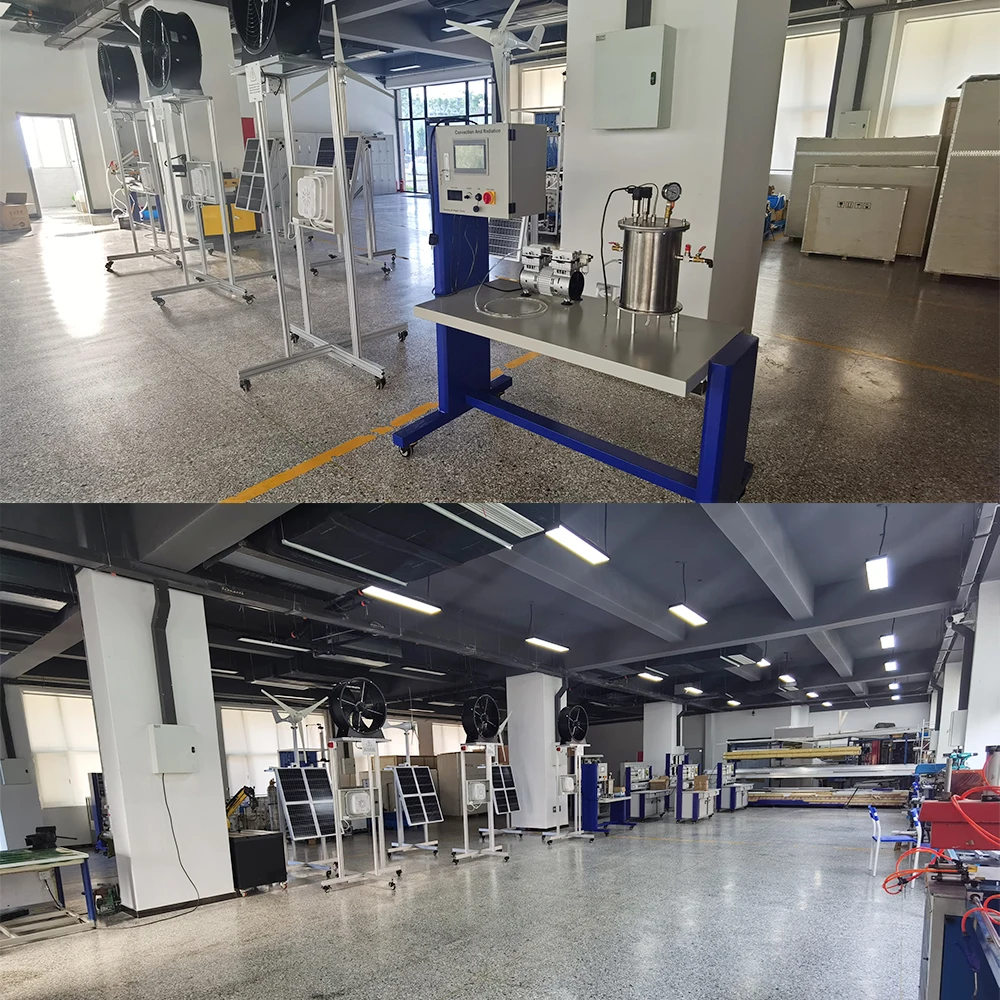 Промышленная установка с электронным управлением (PLC S7-1200 + HMI сенсорный экран) Электрическое лабораторное оборудование