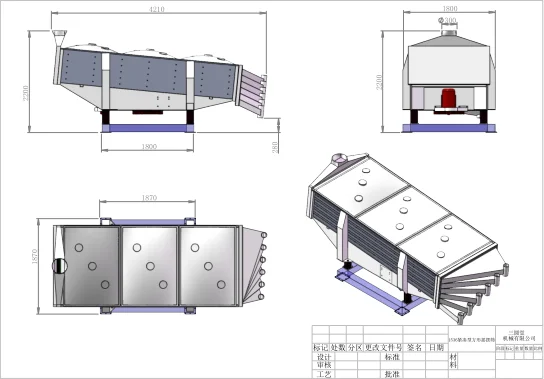 Square swing screen separator gyratory screen for limestone, granite