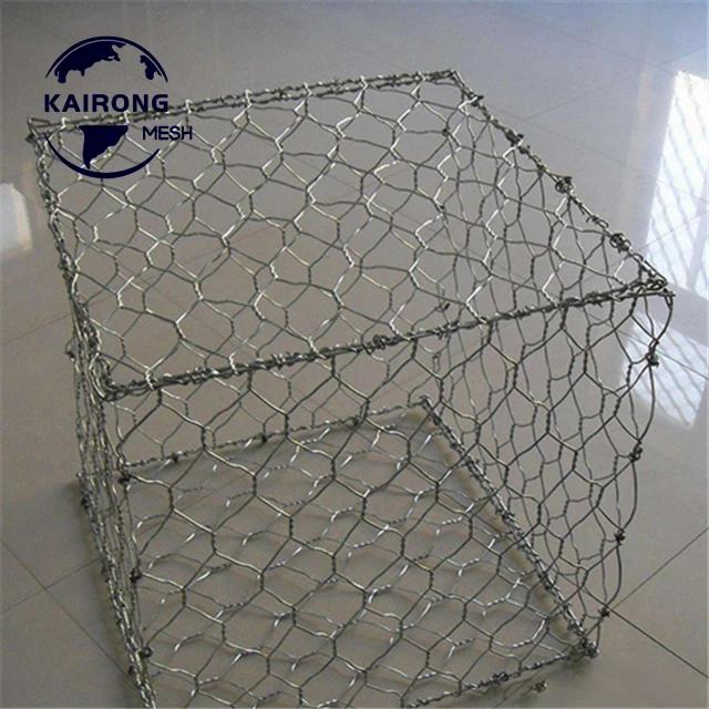 Standard Size 95% Zn + 5% Alu Galfan Galvanized Gabion Box For River Bank