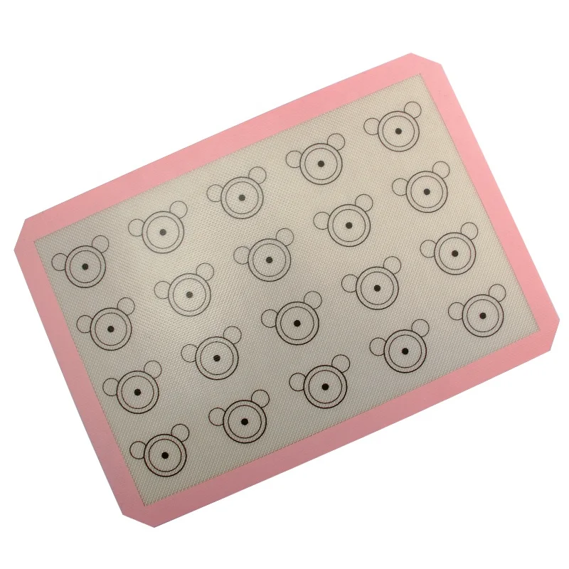 Reposteria Silicone Baking Pastry Mat Customized Non-stick Silicone Coated Glass Fiber Baking Mat