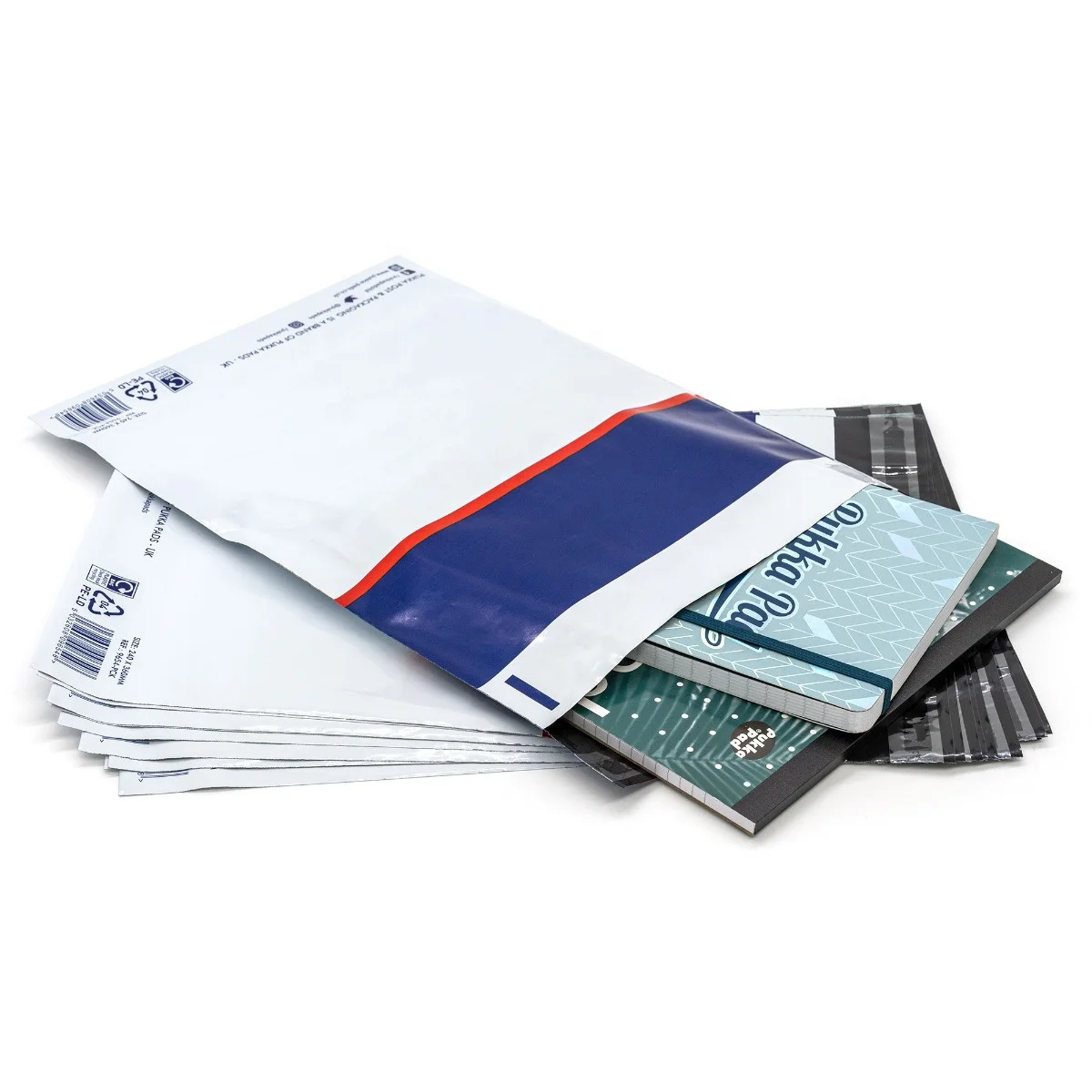 Custom Logo Printed Plastic Packaging Compostable Shipping Envelopes Courier Mailing Bag Handheld Navy Blue Poly Mailer