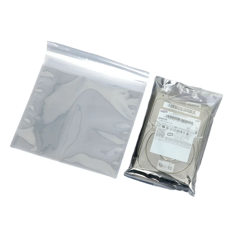 Semi Transparent Anti Static Shielding Bag Resealable Protective ESD Film Bags