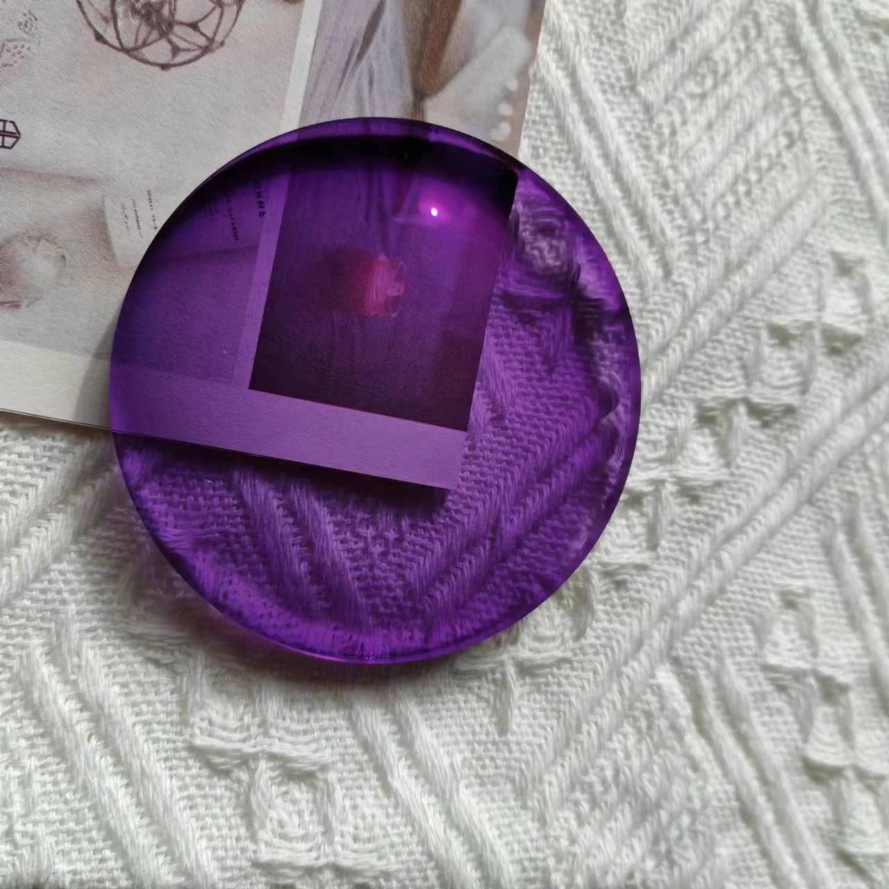 1.56 Photopurple HMC Photochromic Purple Single Vision Green Coating Optical Lenses