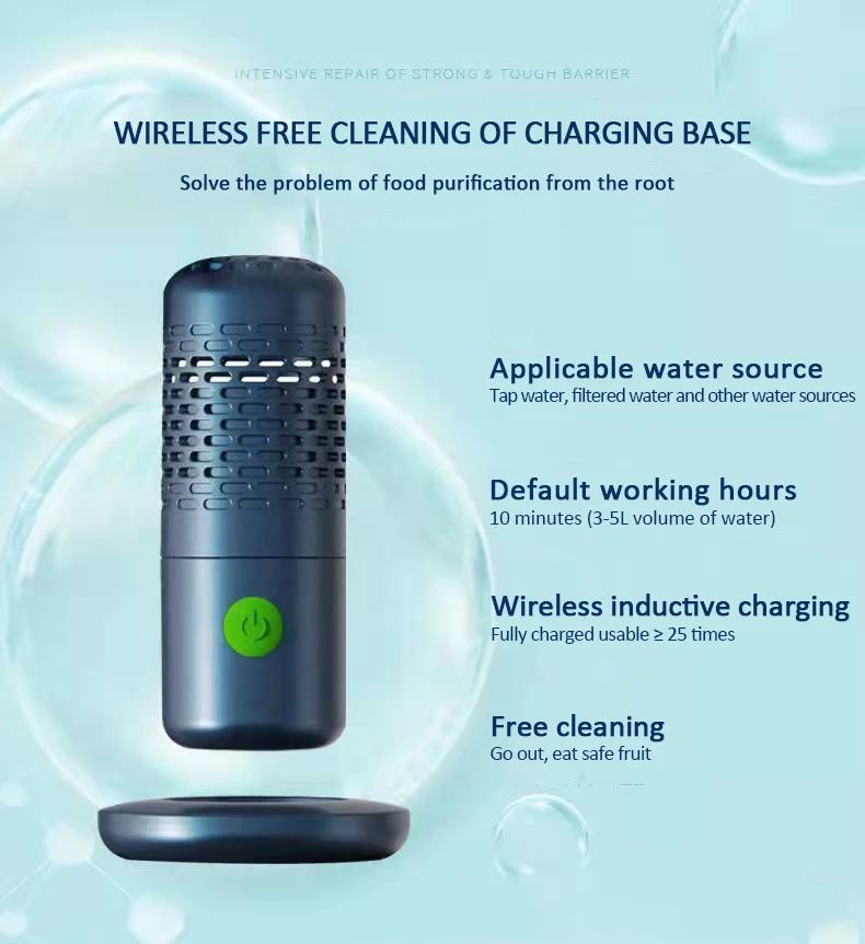 Small Kitchen Appliances Multi Function Mini Food Fruit Cleaning Washer Vegetable Capsule Purifier