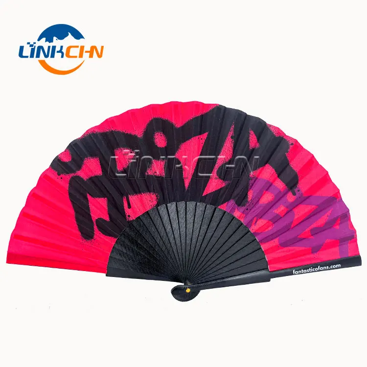 Personalized spanish hand fan wooden abanicos de mano