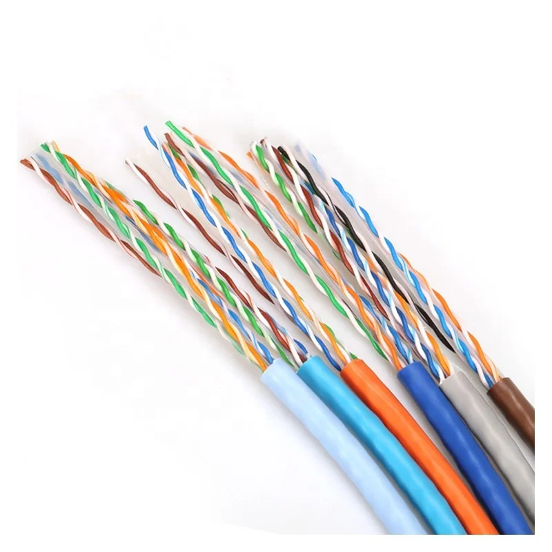 Cat6 Network 1000ft 0.57mm Cca Bare Copper 8 Core 4 Pair Utp Network Ethernet Cable Indoor Cable 305m