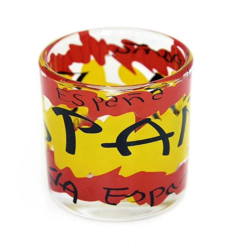 souvenir from spain shot glass
