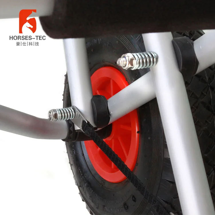 Aluminum collapsible kayak cart beach trolley fishing boat trailer