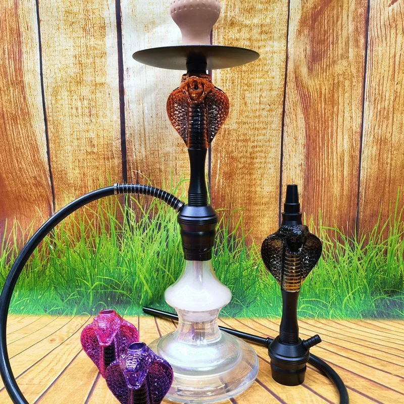 Medium size Cobra head Arabian shisha resin aluminum snake shisha hookah