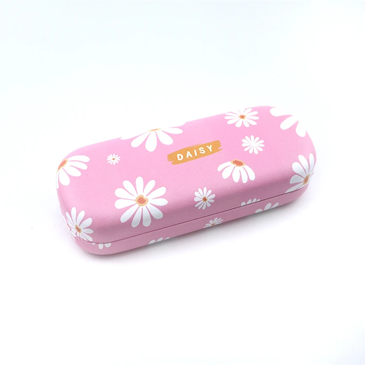 Metal spectacle case packing box optical glasses case fashion reading sunglasses case with logo