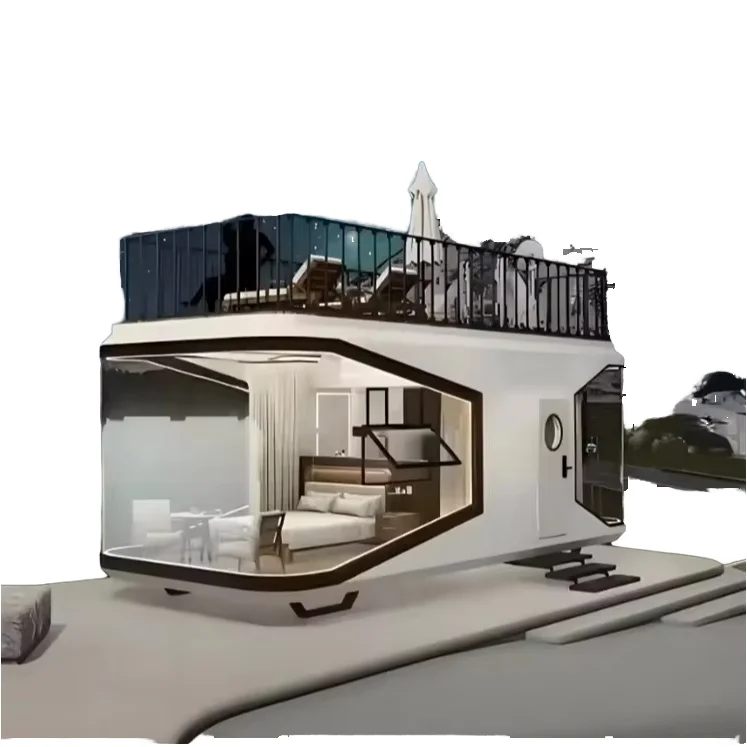 Cymdin luxury prefab house detachable smart space capsule house cabins for Villas  Office Resorts reaorts modular vacation