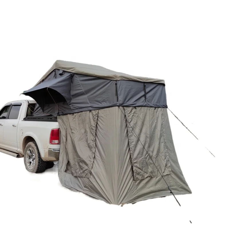 New style car roof tent anti-ultraviolet telescopic ladder high-end 4 Persons soft Shell Roof Top Tents for sale