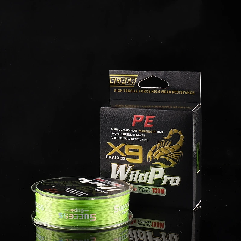 Hot Sale 9 Strands Braided Pe High Strength Bite Prevention Fishing Line Super Power Braided Fishing Line