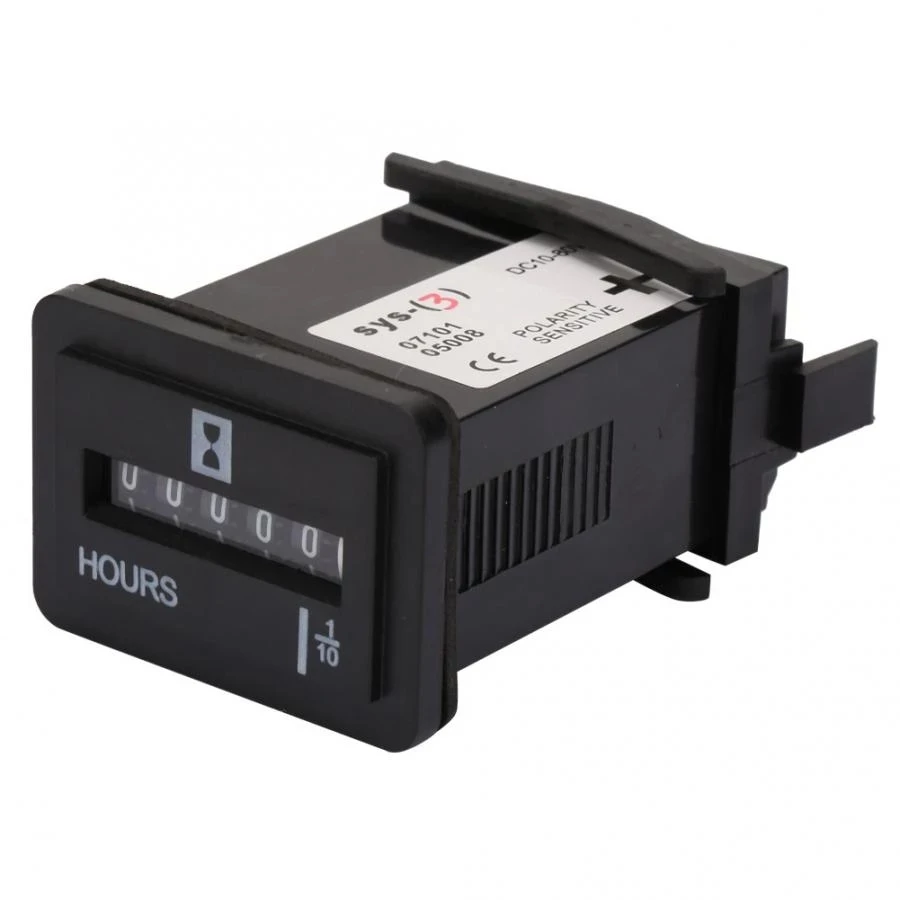 SYS-3 промышленные таймером 10-80V AC/DC 99999 9 часов Кварцевые час метр для двигателя генератора подсчета