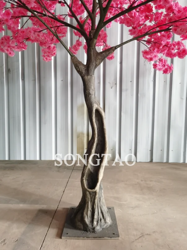 Songtao 7 футов свадебное украшение стола искусственная вишня бонсай дерево шелковое Цветочное розовое искусственное вишневое