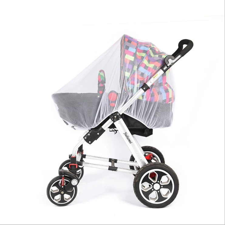 Baby Stroller Mosquito Net  ,Car Seat and Infant Carrier Bassinet,Lace Design Elastic Edges Without Gaps Stroller Mosquito Net