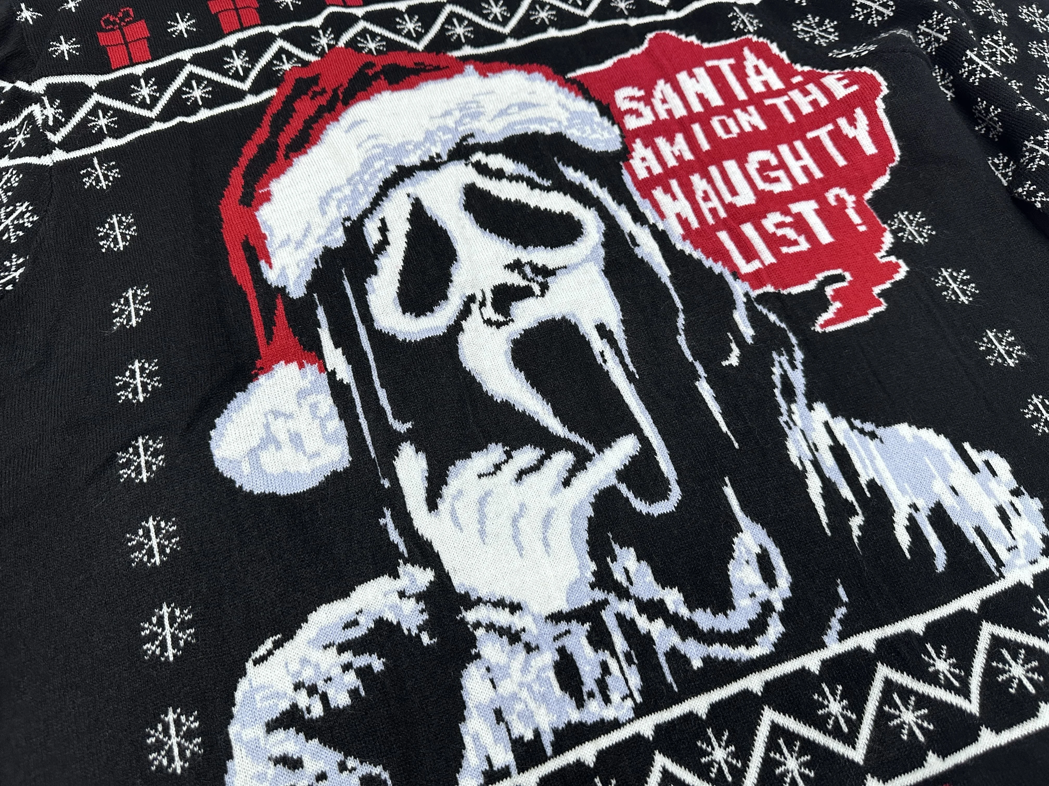 Custom OEM Skull Funny Holiday Party Knitted Pullover Jumpers Couple Knitted Xmas Unisex Ugly Christmas Sweaters
