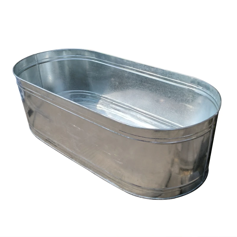 Индивидуальные ручной работы из цинковой стали отдельно стоящая Ванна для ванной