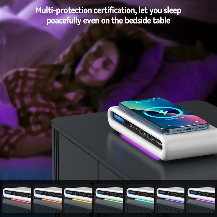 4 in 1 Fast Charge 15W Wireless Charging Station For iPhone 13 12 11 Pro Max Samsung S22 USB Type C Multifunction Charger