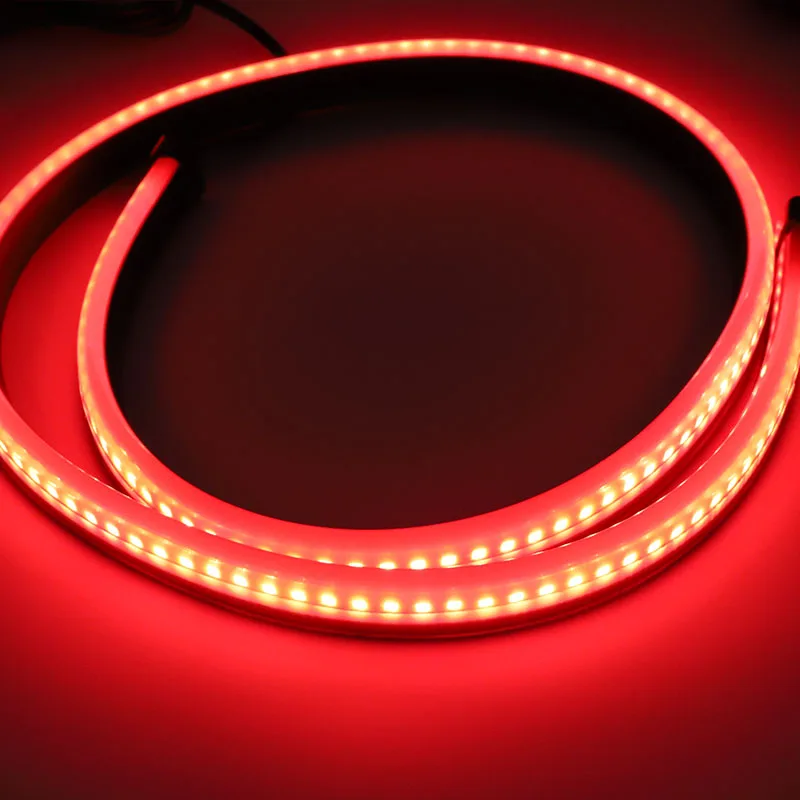 90cm 100cm Length 12V High Position Car Third Brake  Strip High Bright Red Color tail box light strip car  decoration  light