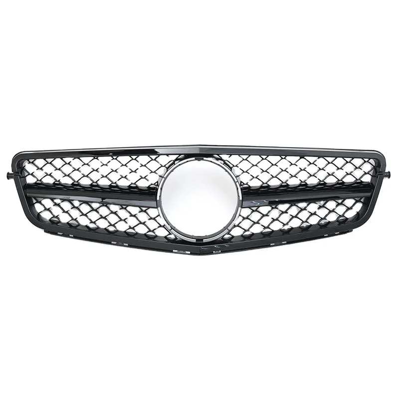 
W204 63look grille all black tunning grille amg look upgrade hot sale 