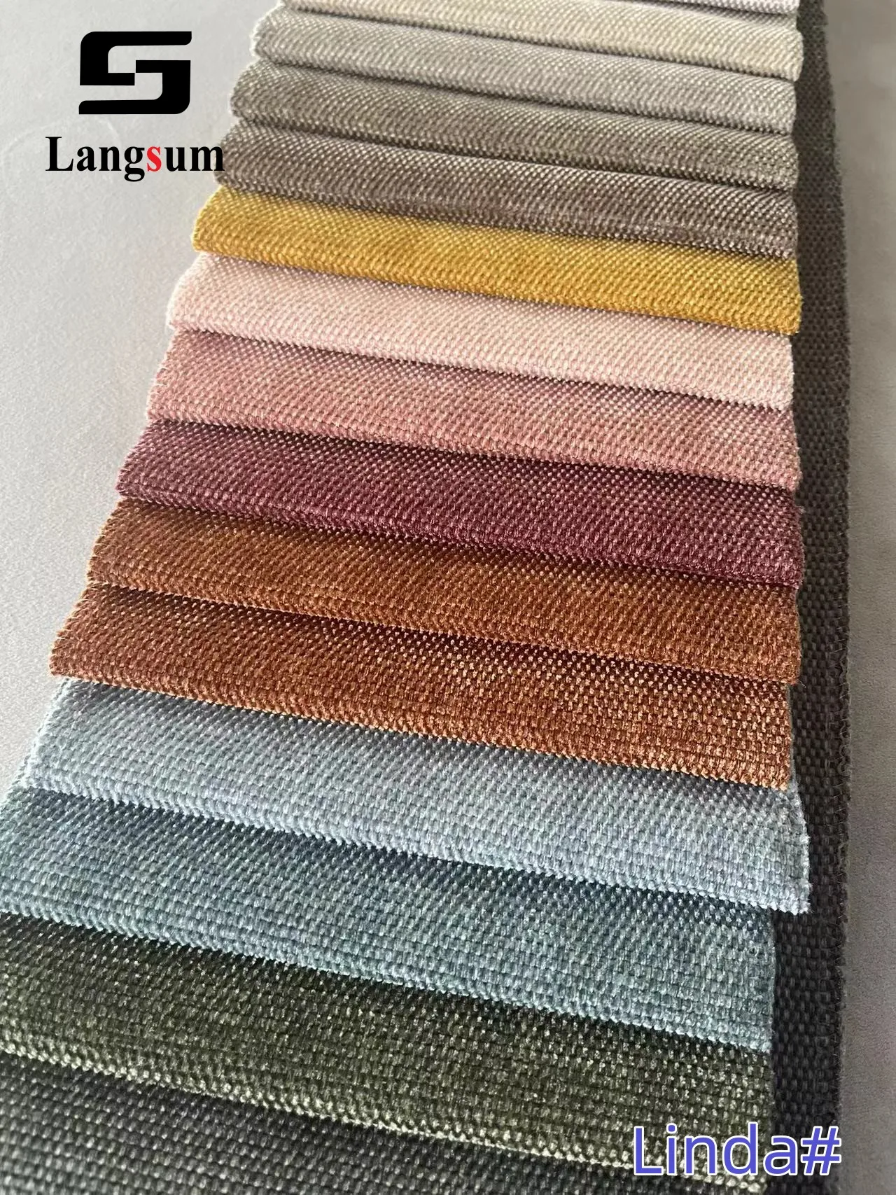 Langsum#Linda#Great Quality Of 100% Polyester Sofa Fabric Polyester Home Textile Fabric For Sofa Mattress