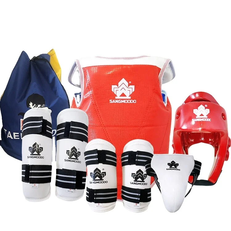 High quality durable pu comfortable guard body protector taekwondo gear set
