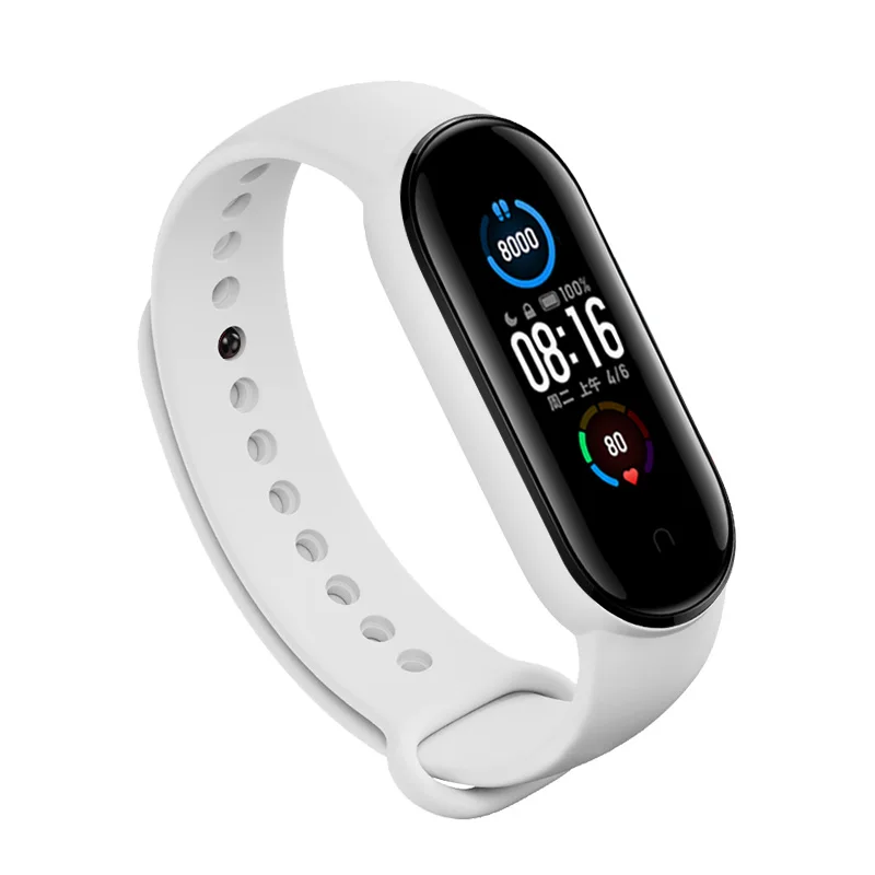 Цветной сменный ремешок для браслета Xiaomi Mi Band 5 новая