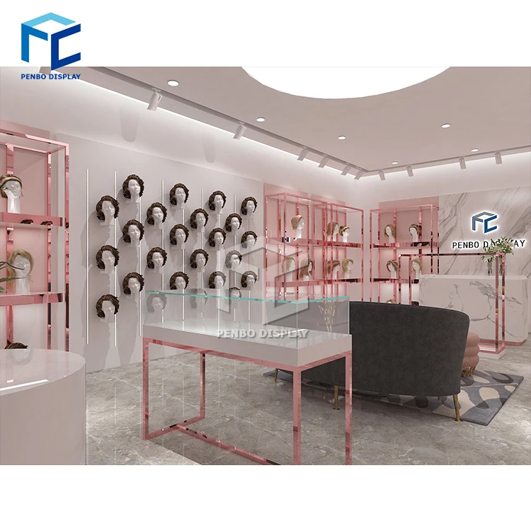 Лучший магазин париков для интерьера, дизайнерский дисплей, магазин париков для мебели