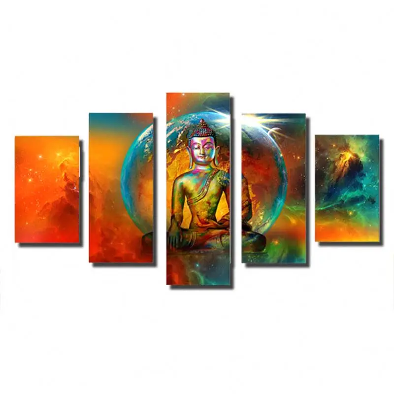 Buddha Abstract Face Canvas Painting/Religion Buddhism Paintings Art on Canvas/Decorative Buddhist Painting Canvas Wall Art