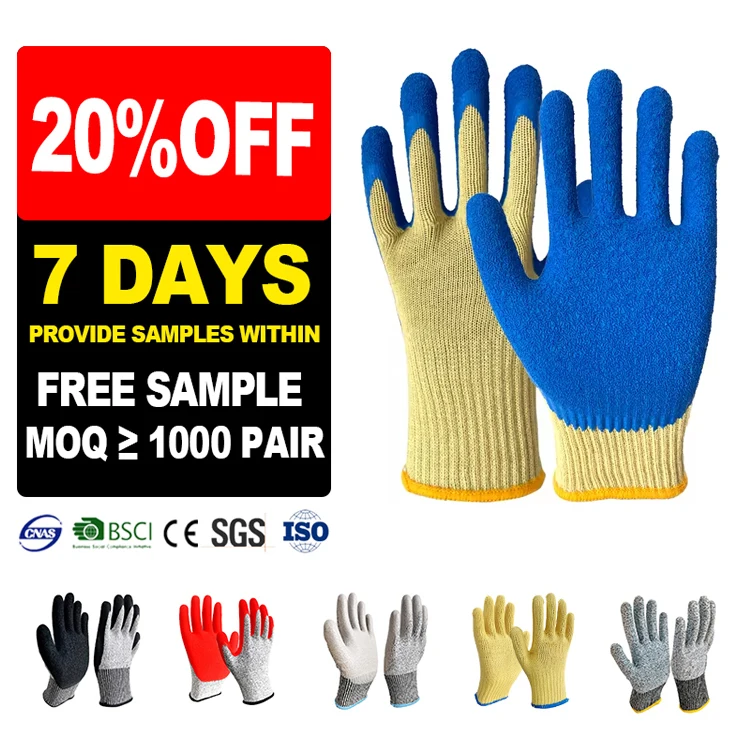 Sunnyhope custom logo Aramid fireproof heat-insulated A6 cut resistant gloves