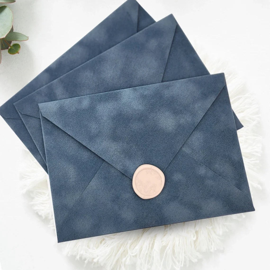 Custom Handmade Colors luxury Elegant Velvet Envelopes for Invitations wedding party greeting card
