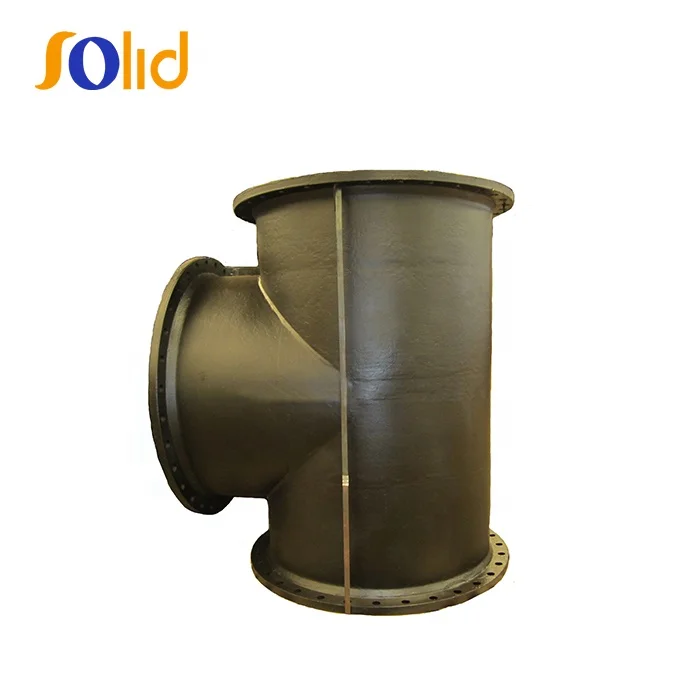 Big Size ISO2531,EN545 Ductile Iron Pipe FIttings Equal Tee All Flanged Tee