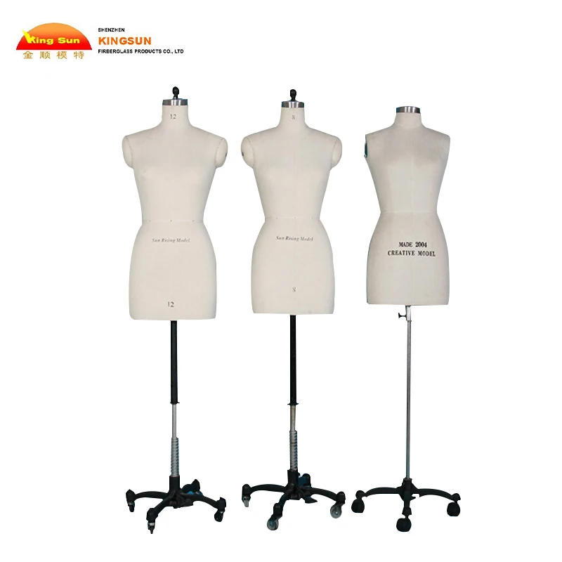 Fabric Hanging Body Form Tailoring Mannequin Legs Cheap Model Half Body Female Fiberglass adjustable Dress form tailoring Dummy
