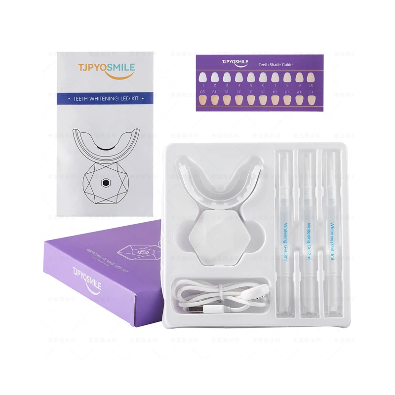 New Dental Equipment Home  Wireless 16 LED Teeth Whitening kit 44% Peroxide Dental Bleaching System Oral Gel Kit Tooth Whitener