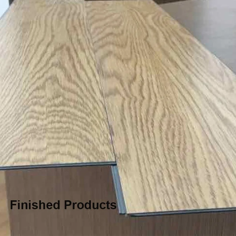 Easy operation SPC/LVT/WPC flooring  double end tenoner production line