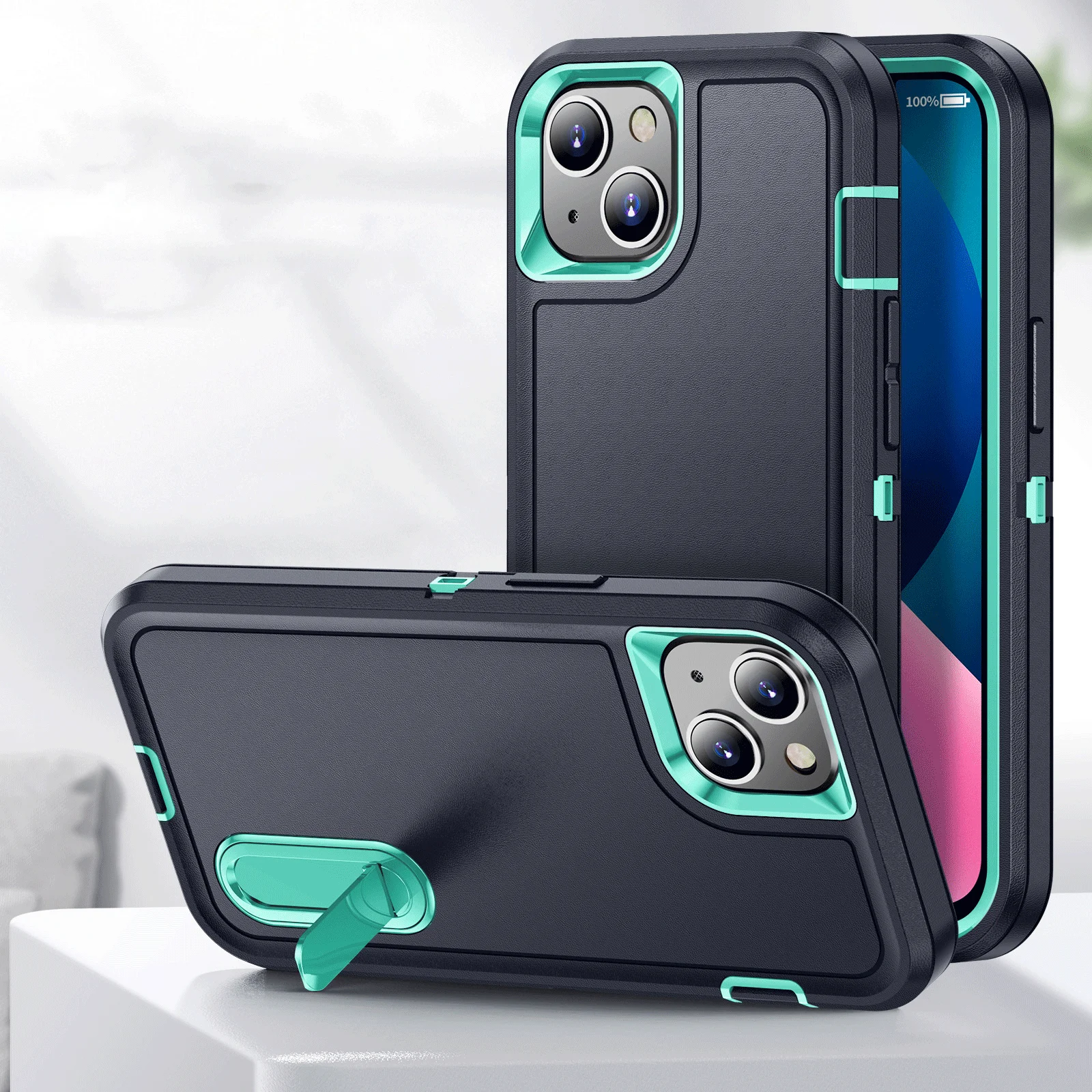Сверхмощный противоударный Гибридный Прочный чехол otterbox для iPhone 14 Pro Max 13 подставка-держатель