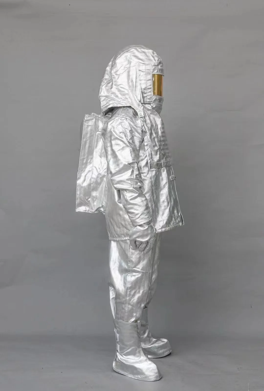 Anti Thermal Radiation Suit Fireproof flameproof Coveralls Composite Aluminium Foil Firefighter Uniform with  scba pocket