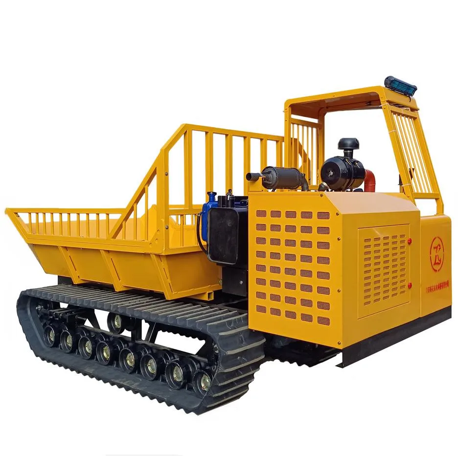 Palm oil plantation Crawler Tracked Mini Dumper Rubber Track Carrier for garden