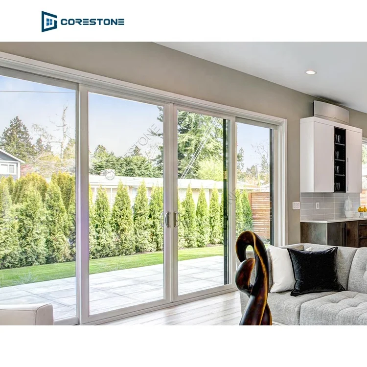 Corestone modern plastic patio safe PVC sliding door
