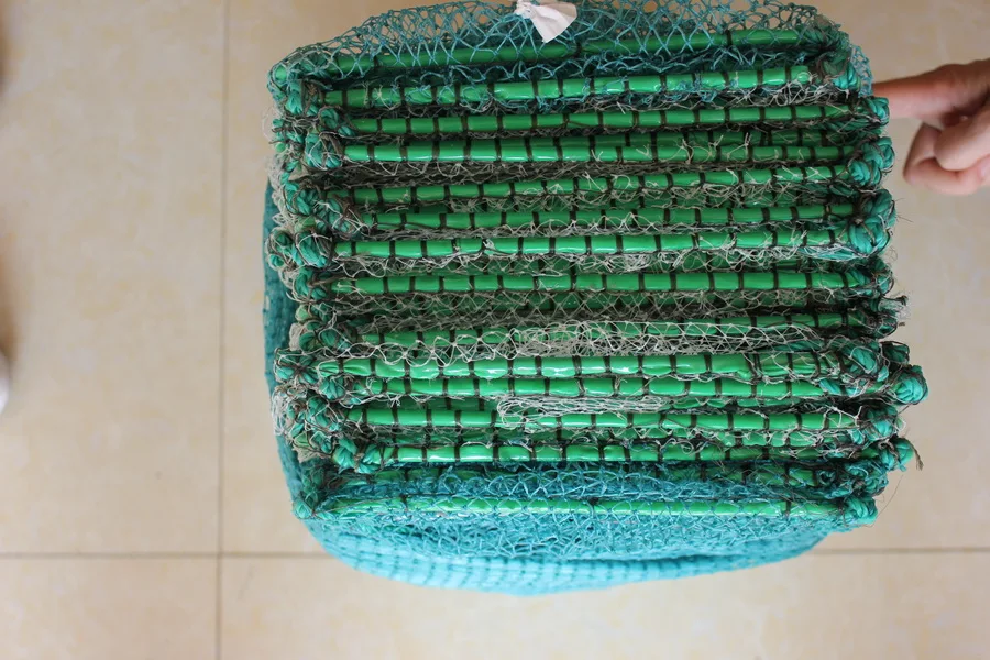fishing cage crab trap lobster trap steel frame wide 35cm height 22cm length 9.5m with PE net